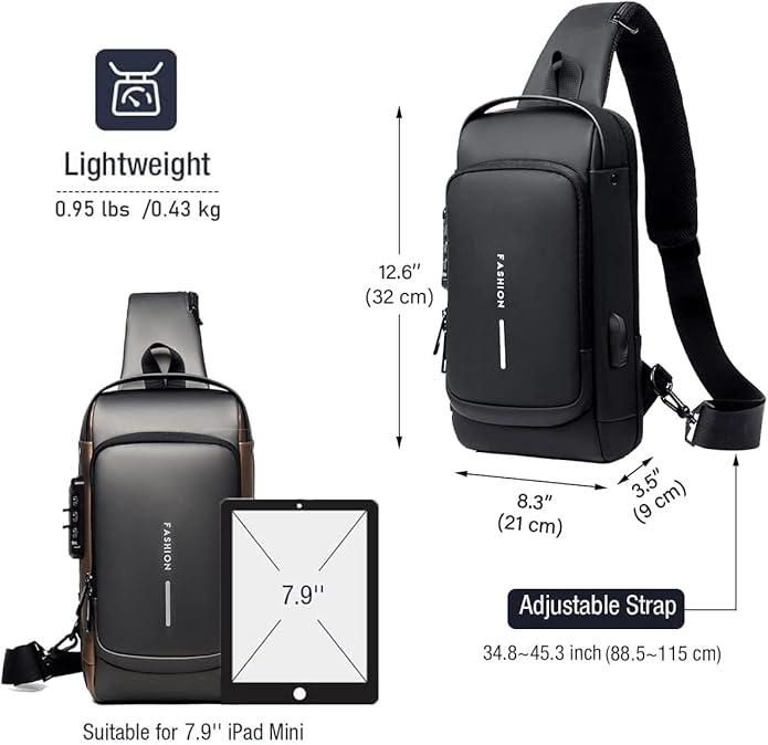 Unisex Sling Bag for Men & Women – Stylish, Water-Resistant & Compact