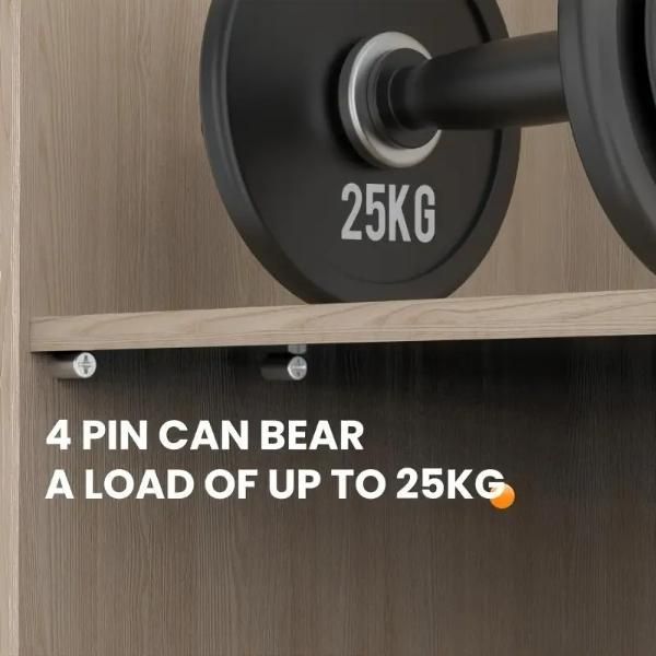 20PCS Metal Shelf Support Pegs with Anti-Slip Screws – Heavy-Duty Shelf Brackets