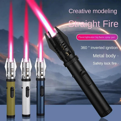 Metal Lightsaber Lighter – Windproof Refillable USB Lighter (Flameless)